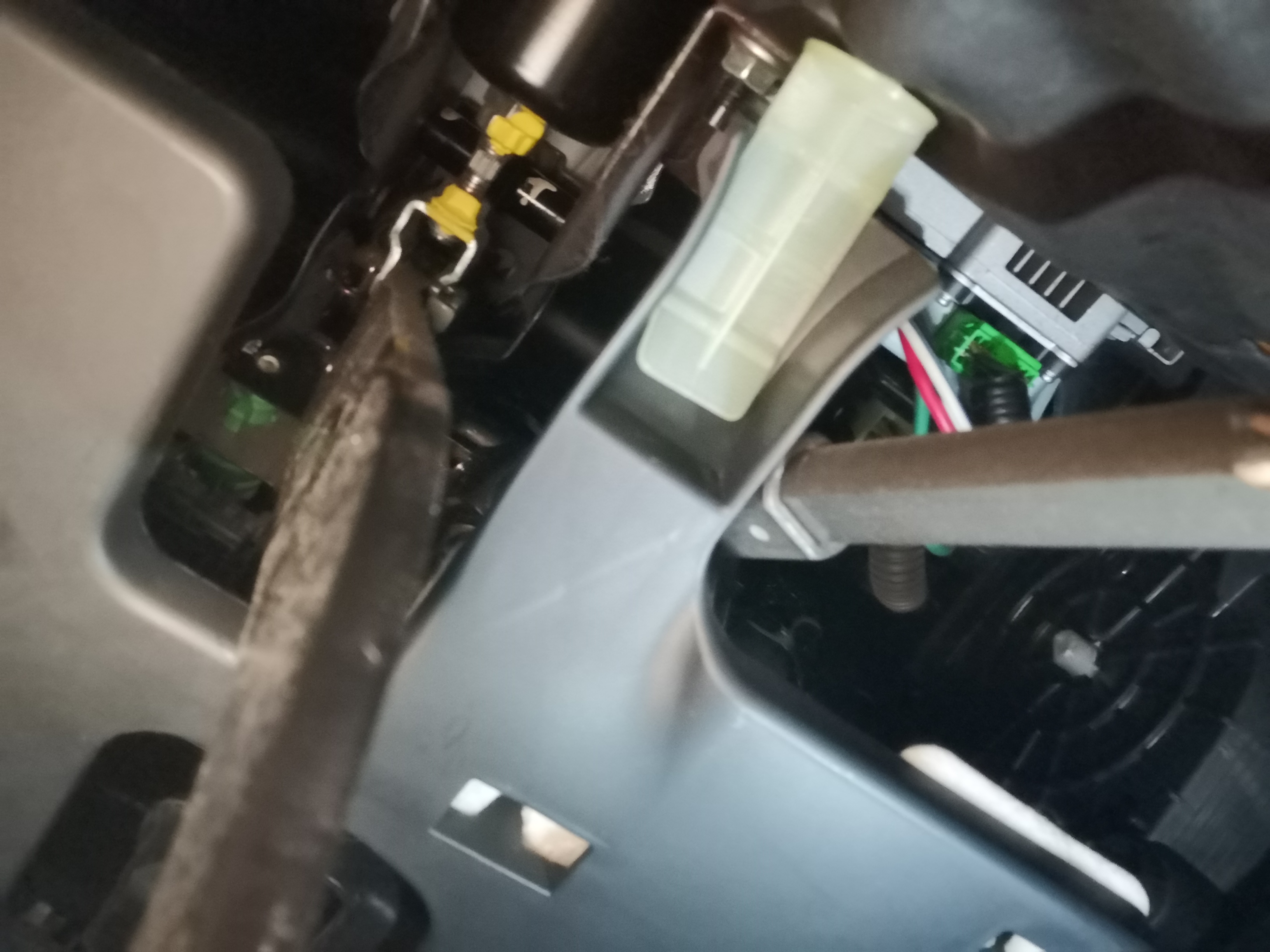 I can't remember what I was looking at. Was it the brake pedal?